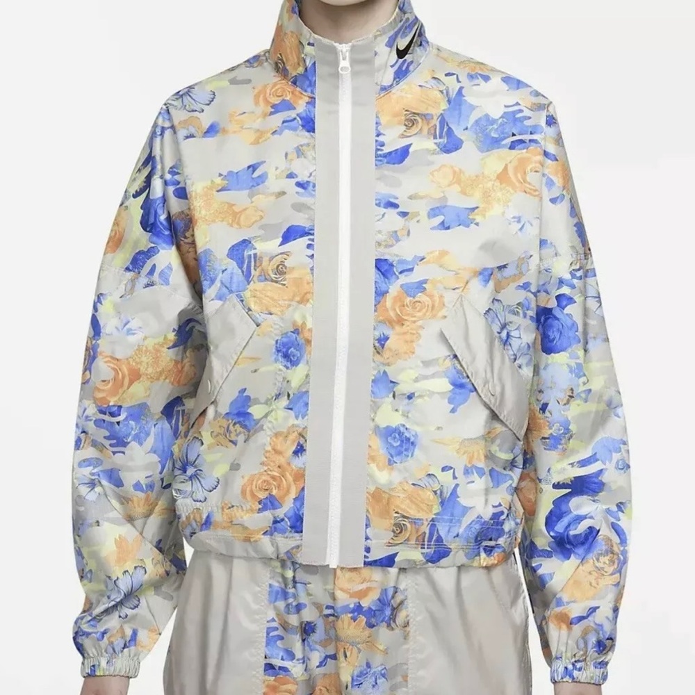Nike Sportswear Womens Woven Floral Track Jacket Size XXL Windbreaker